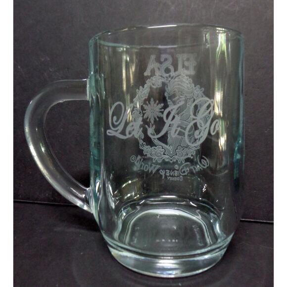 NEW Disney Frozen ELSA Etched DRINK GLASS MUG CUP 10oz Let It Go Arribas Bros. - Picture 5 of 6